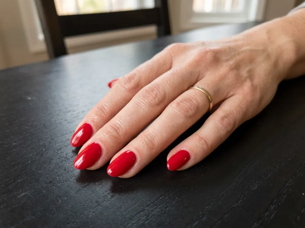 Paznokcie po manicure hybrydowym